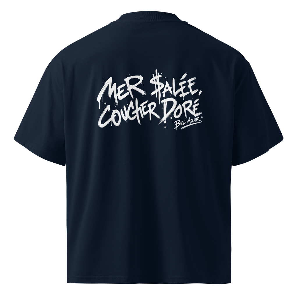 MER SALÉE, COUCHER DORÉ - BLEU MARINE
