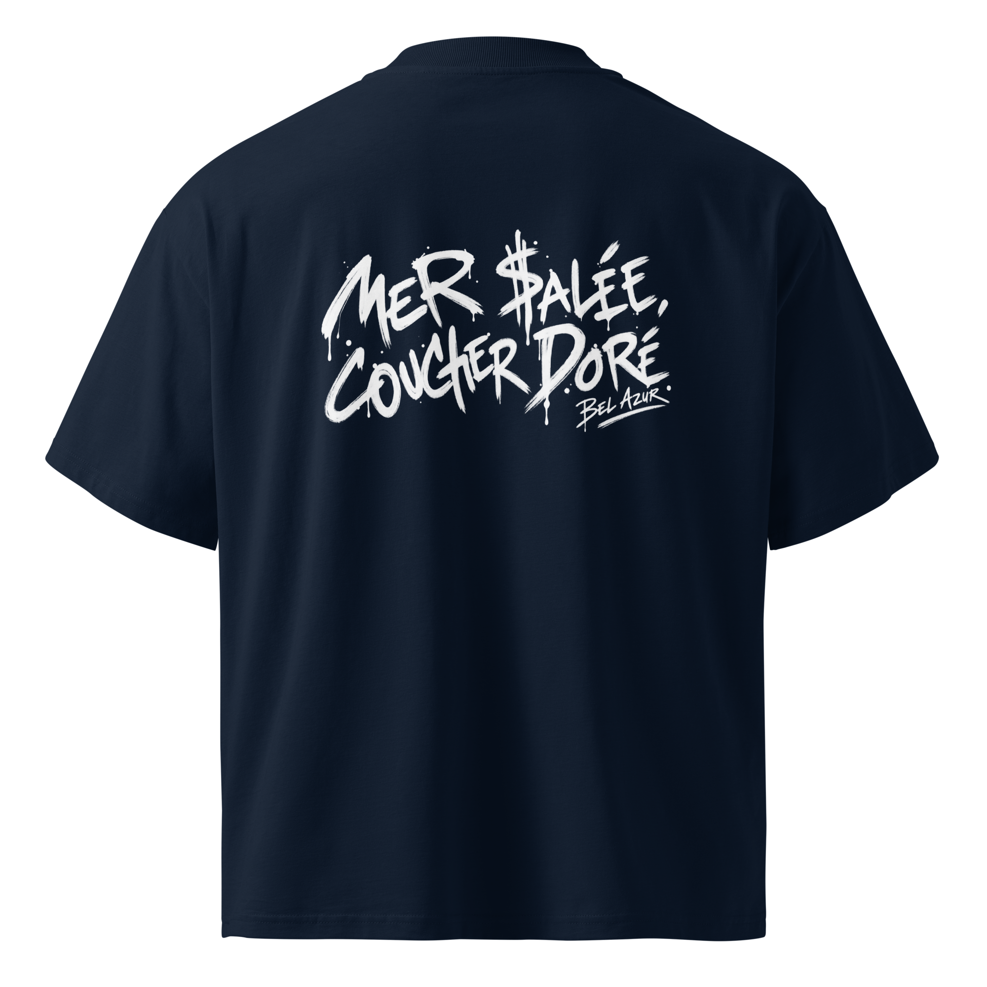MER SALÉE, COUCHER DORÉ - BLEU MARINE